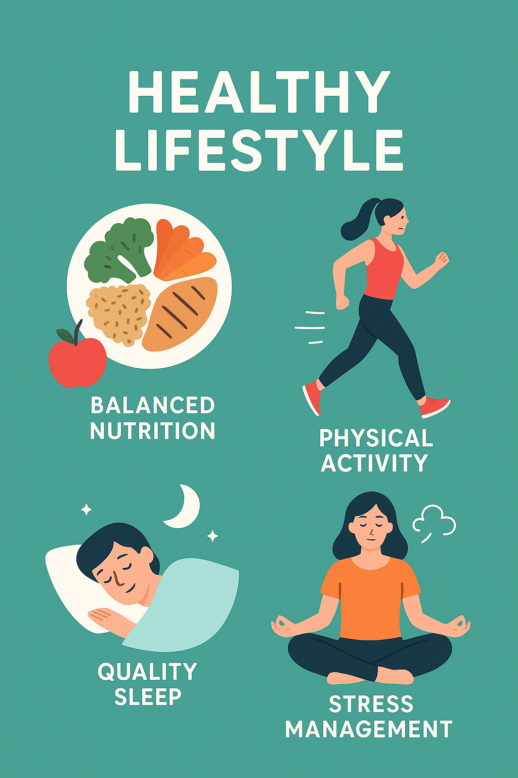 🌿 Healthy lifestyle = More energy, better mood, and a stronger body. It’s about simple, sustainable choices every day.