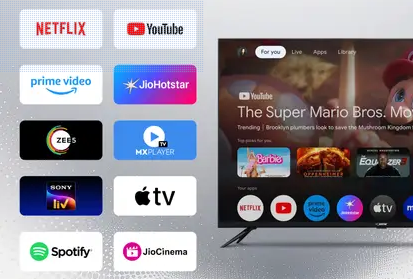 BESTON 140 cm (55 inch) QLED Ultra HD (4K) Smart Google TV 2025 Edition  (BS55UGTV)