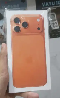 iPhone 17 pro Max 256gb orange Box pack with one year warranty