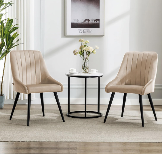 Morris Velvet Dining Chair for Living Room