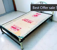 Best Offer sale Steel cot Fancy Bed Single Double Queen king size i332